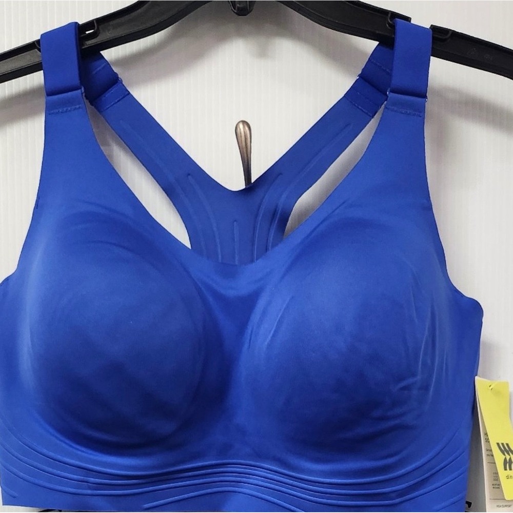All in Motion High Support Sculpt Sports Bra Dark Blue Large NWT 214 05 7336